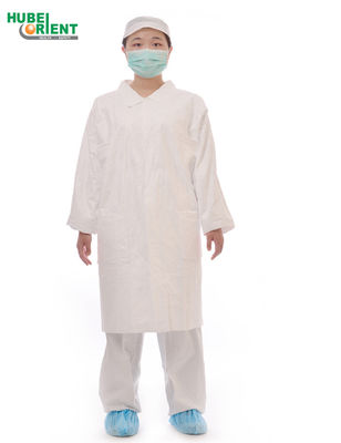 OEM Medical Disposable 35gsm PP Lab Coat For Hospital