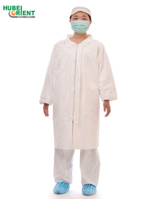 OEM Medical Disposable 35gsm PP Lab Coat For Hospital