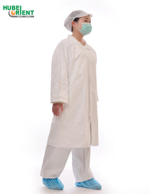 OEM Medical Disposable 35gsm PP Lab Coat For Hospital