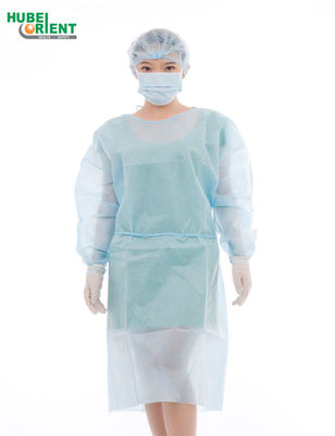 Disposable Isolation Gown Medical Overalls Non-Woven Lab Gown With Elastic Wrist