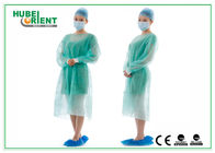 Polypropylene Material Isolation Gown Waterproof Safety Clothing Suit With Elastic Knitted Wrist