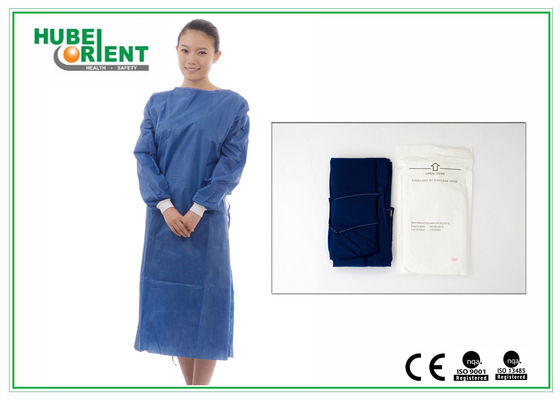 55G/M2 Disposable Surgical Isolation Gowns With Knitted Wrist