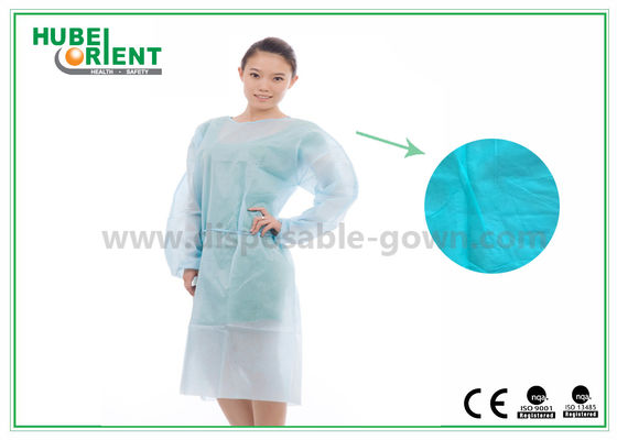 OEM Disposable 30gsm PP Isolation Gowns With Elastic Wrist