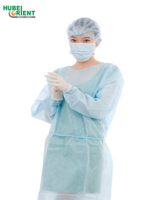 OEM Disposable 30gsm PP Isolation Gowns With Elastic Wrist