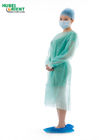 Disposable Waterproof PP Non Woven Isolation Gown With Knitted Wrist