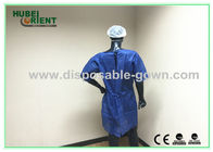 Short Sleeves Disposable 40gsm SMS Waterproof Isolation Gowns