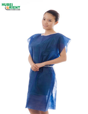 Disposable 45gsm Nonwoven Patient Isolation Gown Without Sleeves