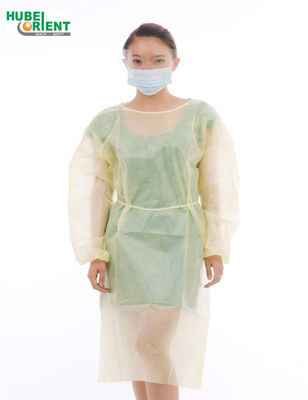 ISO9001 Waterproof Lightweight PP Isolation Gown Disposable