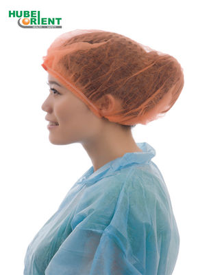 Disposable PP Non Woven Mob Cap Bouffant Head Cover Hair Net Surgical Doctor Hat Round Mob Cap