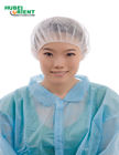 Disposable Medical Non Woven Bouffant Cap Bouffant Head Cover Surgical Doctor Nurse Hat With Single Elastic