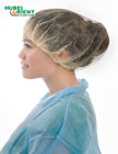 Surgical Disposable Headcover Net Nonwoven Bouffant Cap Blue