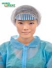 Disposable Non Woven White Or Blue Protective Head Cover With Peak