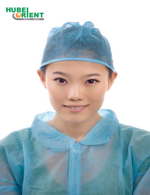 Surgery Caps Disposable Non Woven Doctor Cap Surgical Head Cover Cap With Ties For Female