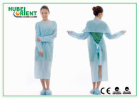 OEM Fluid Repellent 45g/m2 Disposable Isolation Gowns Without Sleeves