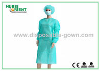 CE MDR Disposable Medical PP PE Isolation Gown With Knitted Wrist