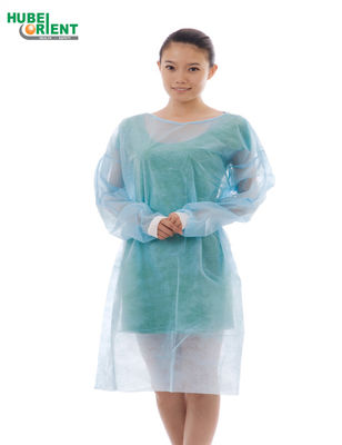 OEM Non Sterilized Nonwoven Disposable Surgeon Gown With Knitted Cuff