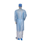 Certificated CE MDR Disposable Waterproof Medical  PP+PE Isolation Gown With Elastic Or Knitted Wrist