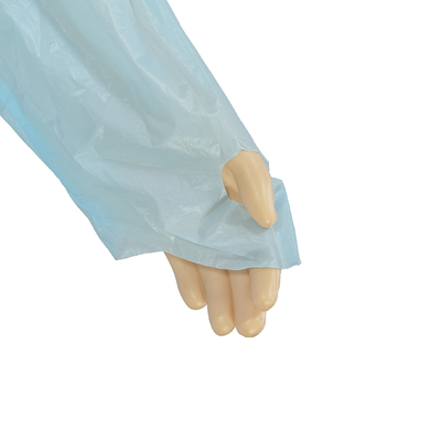 Anti Dirt CPE Disposable Protective Clothing With Thumb Loop