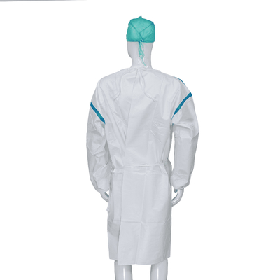 Disposable PP PE Isolation Gown With Knitted Wrist