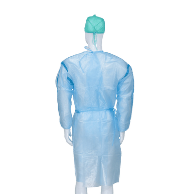 Disposable PP PE Isolation Gown With Knitted Wrist