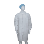 Factory Use Dust Proof Disposable Lab Coats 25 - 55g/m2 With Snaps Closure