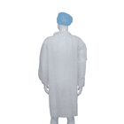 Factory Use Dust Proof Disposable Lab Coats 25 - 55g/m2 With Snaps Closure