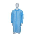 Korean / Knitted / Shirt Collar Disposable Lab Coats With Velcros Closure