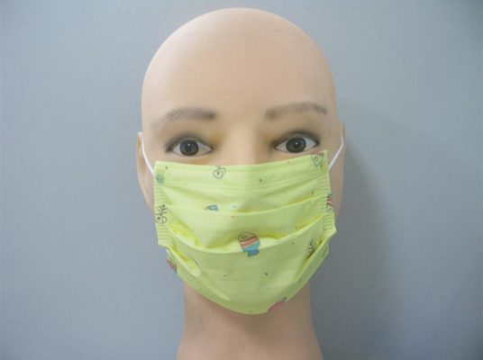 Children Daily Use Disposable Protective Face Mask With cute Printing