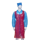 Smooth Surface Embossed Disposable PE Apron For Factory Waterproof Without Sleeves Plastic Apron