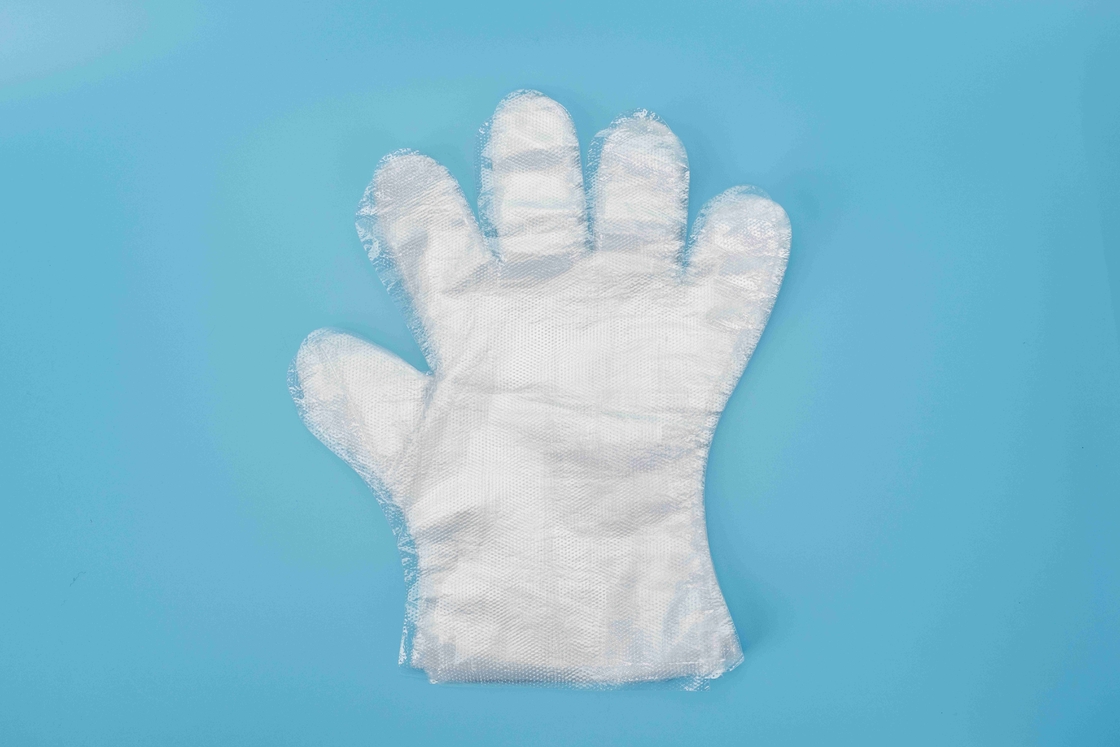 Non Toxic Disposable Transparent LDPE / HDPE Gloves Odorless For Food Preparation