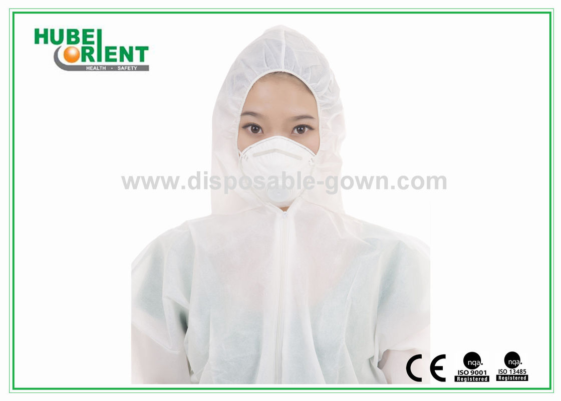 Hooded Disposable SMS PP PE Nonwoven Coverall For Decorating