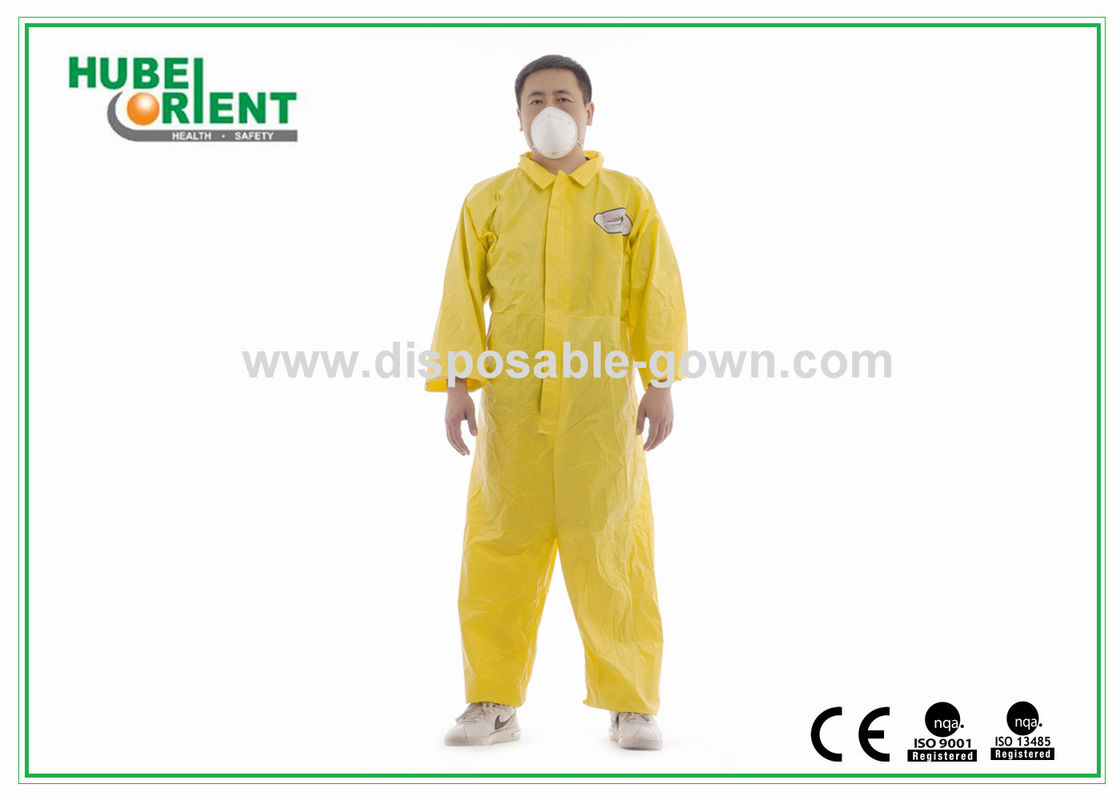 Sanitary Non Irritating 22gsm Disposable SMS Coverall