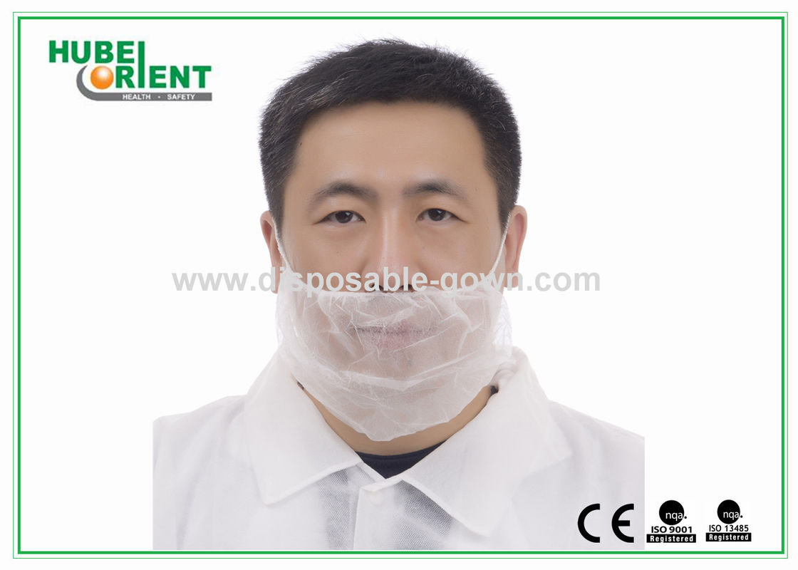 Colored Disposable Head Cap Disposable USe Non-Woven Beard Cover With Single Elastic