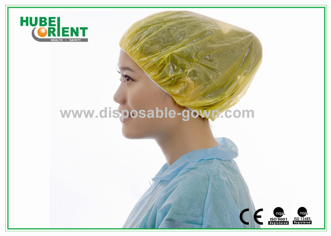 Hotel Waterproof disposable plastic shower caps Colored Free size