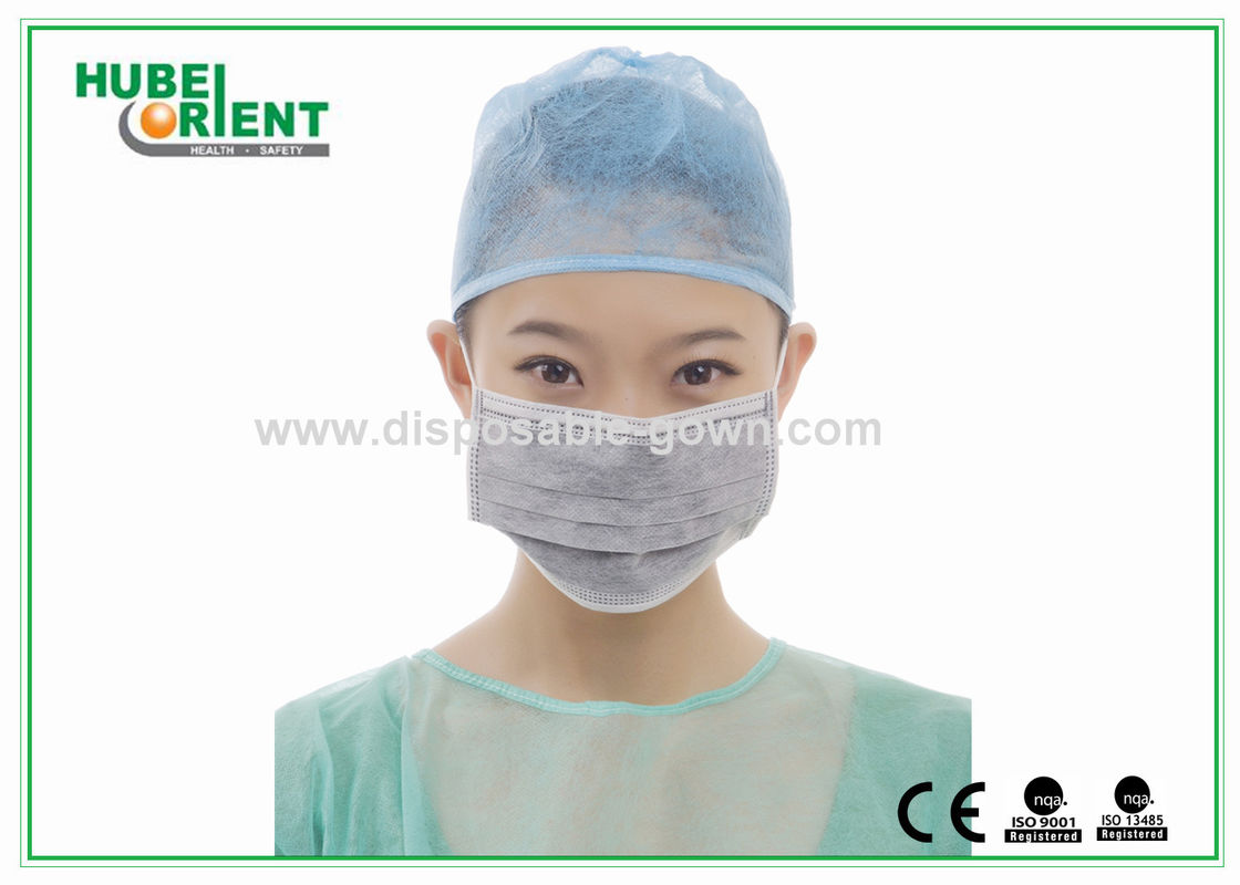 4ply Anti-Dust With Black Active Carbon Disposable Face Mask For Industrial Prevent Particle