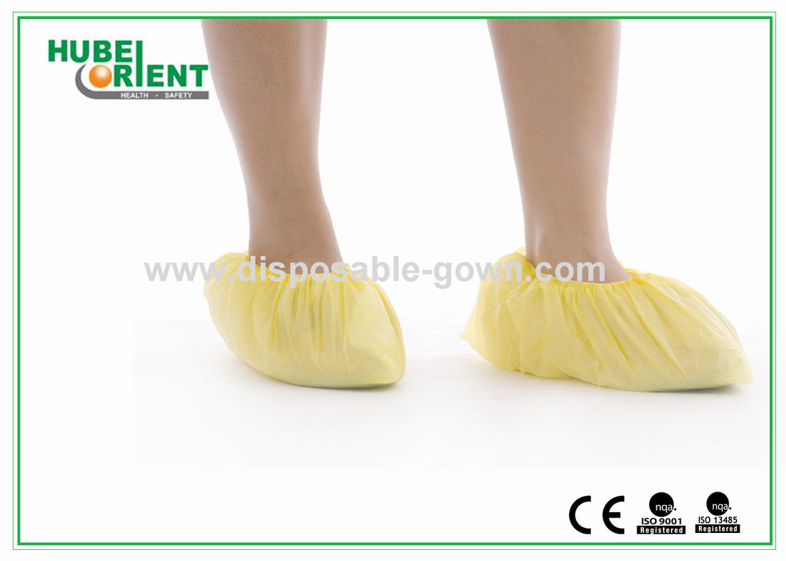 CE MDR Hand / Machine Made CPE Shoe Cover With Various Color