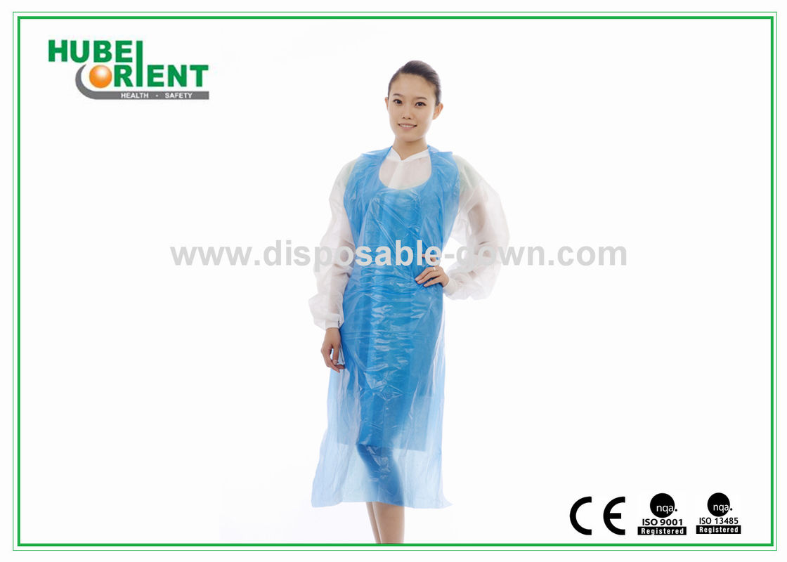 Waterproof PE Disposable Apron With Smooth Or Emboosed Surface Oil-Proof Kitchen Use Plastic Apron