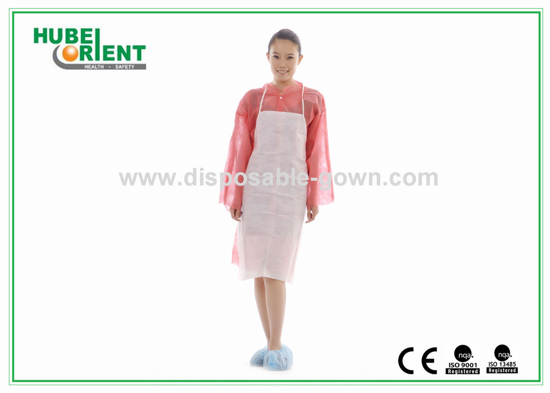 Comfortable Polypropylene Disposable Use Non-woven Aprons for kitchen/production process