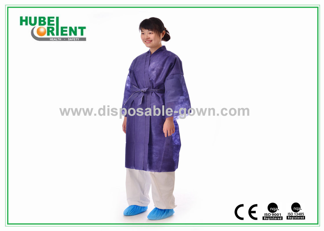 Female Beauty Coat Disposable Kimono Robe Dark Blue 100 x 140 cm