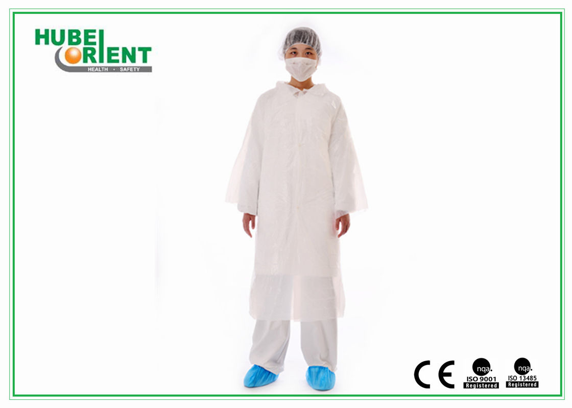 Splash-Proof PE Disposable Protective Gowns Set For Nurses or Doctors use