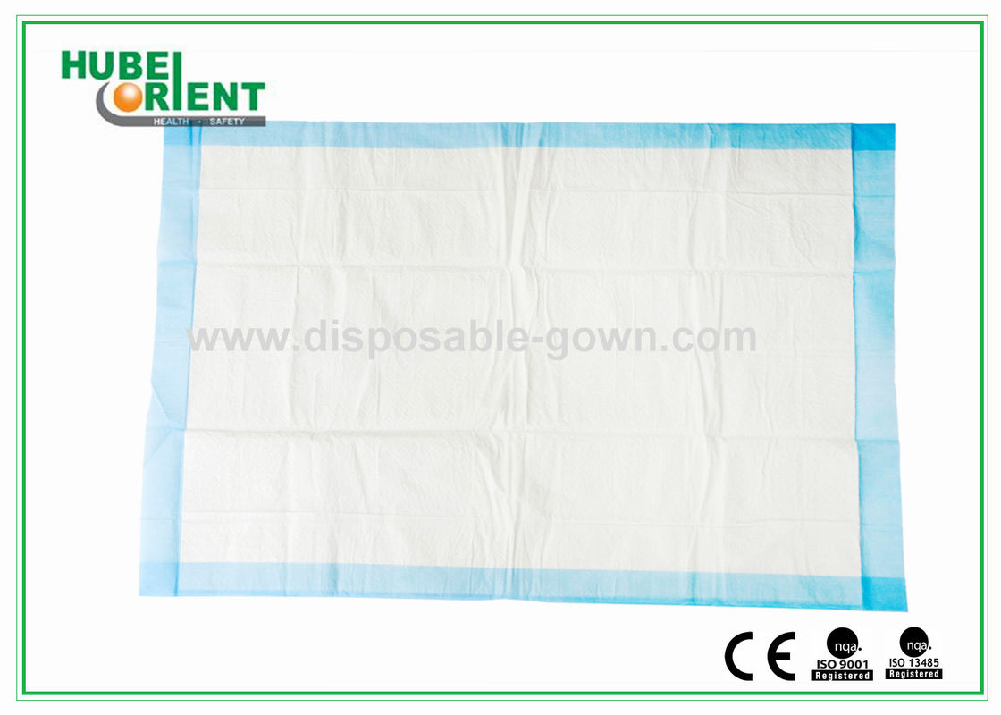 Non Woven Hospital Disposable Products White Blue Disposable Bed Pads , Free Samples