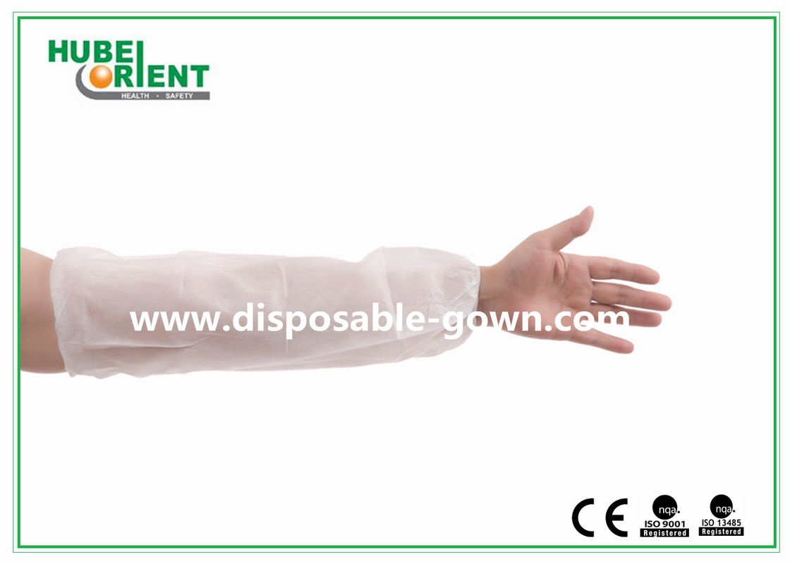 Polypropylene White Disposable Arm Sleeves Comfortable Oil-Proof for food industry