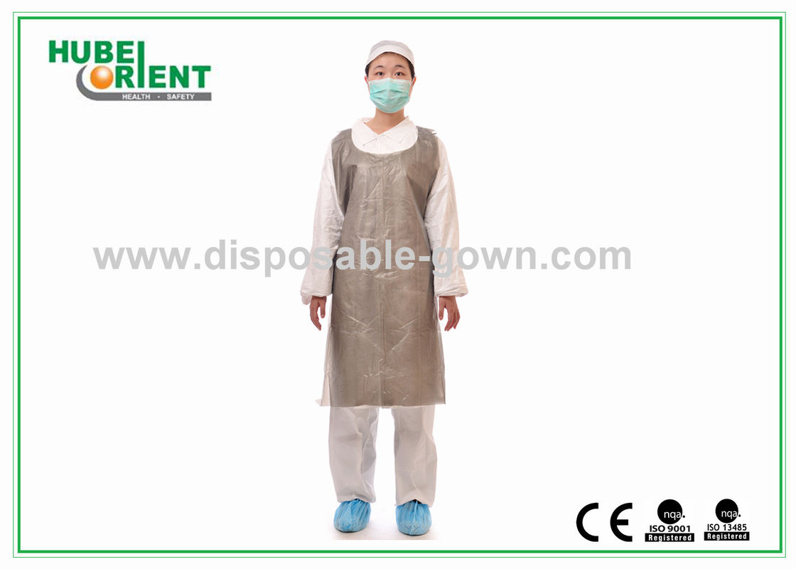 Oil Prevention PE Single Use Apron With Smooth Surface