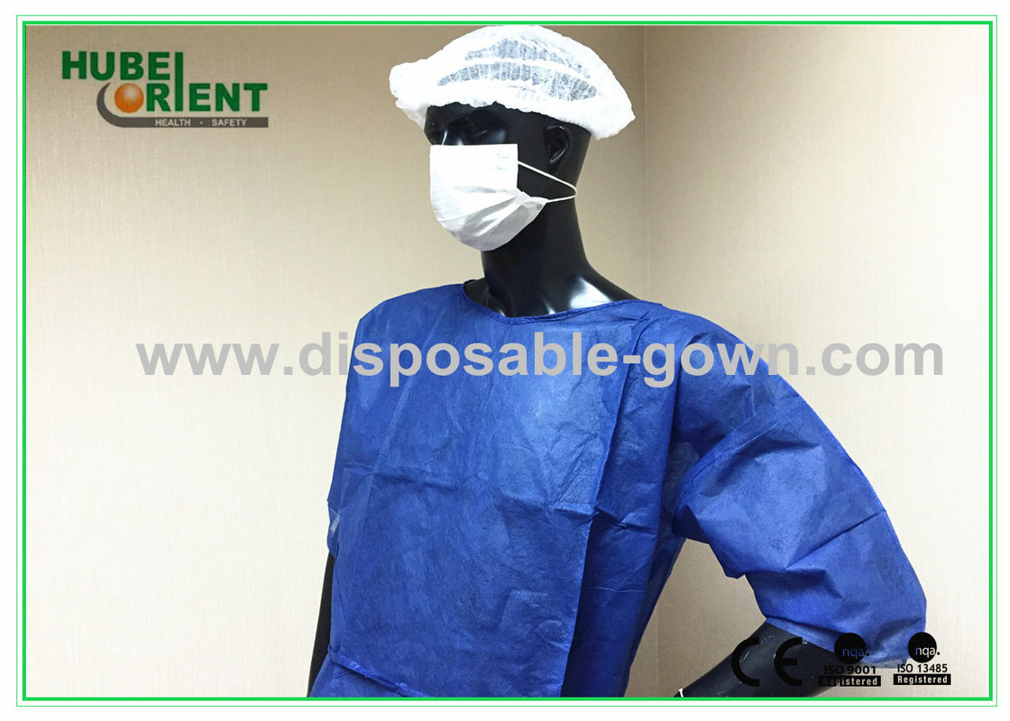 Biodegradable Disposable Scrub Suits Short Sleeves Polypropylene Patient Gown