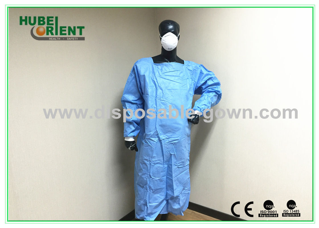 Sterile Ultrasonic Disposable Surgical Gowns With Knitted Wrist For Operation