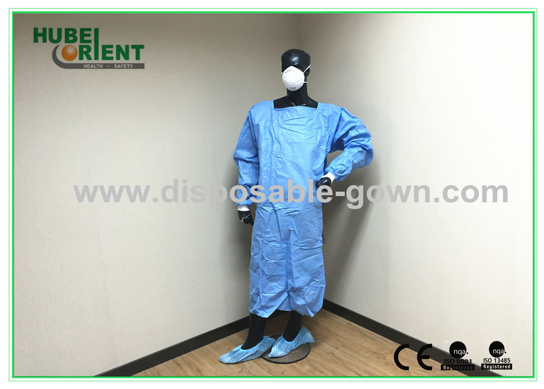 Comfortable Non-woven Disposable Medical Scrubs/Medical Surgical gown for hospital