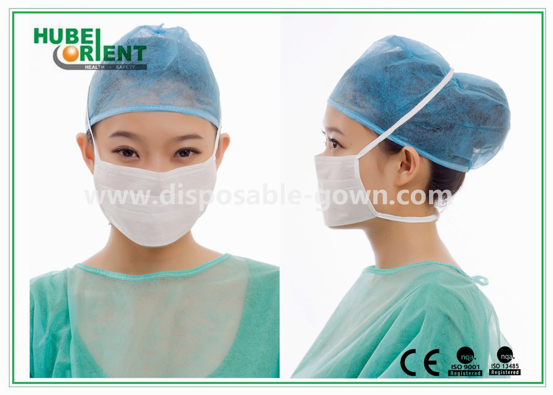 Approved EN14683/ASTMF2100 Disposable use surgica Face Mask With Tie-On for hospital/clinic