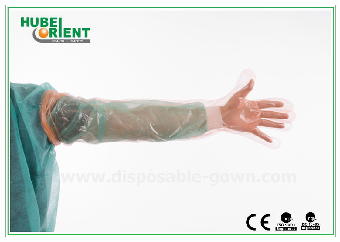 Colorful Long plastic Disposable Arm Sleeves protective Gloves