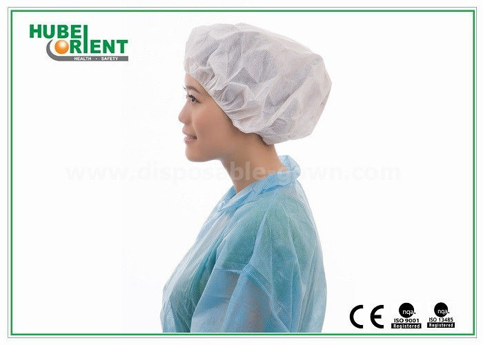Customerized Surgical Nonwoven Bouffant Scrub Hats For Hygienic / Clinics ,  FDA Standard