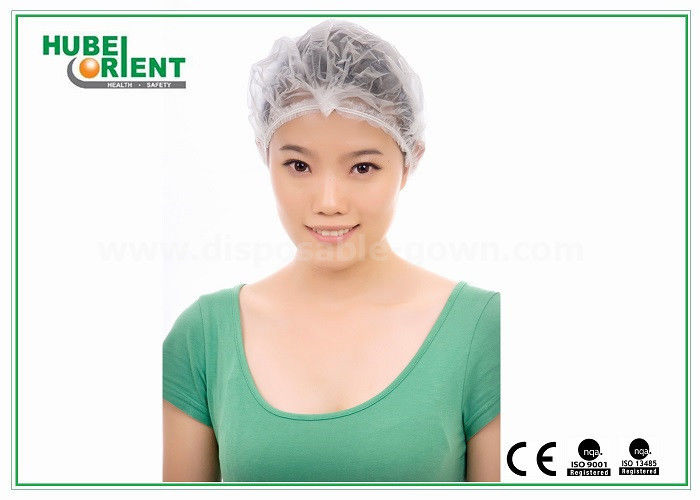 Customized Disposable Head Cap /  Female Surgical Caps For Beauty / Food Industry